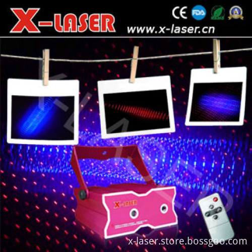 Mini One-Dimensional Red& Blue with Tunnel Laser Light